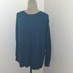 J. Jill Blue Speckled Knit Top NWT